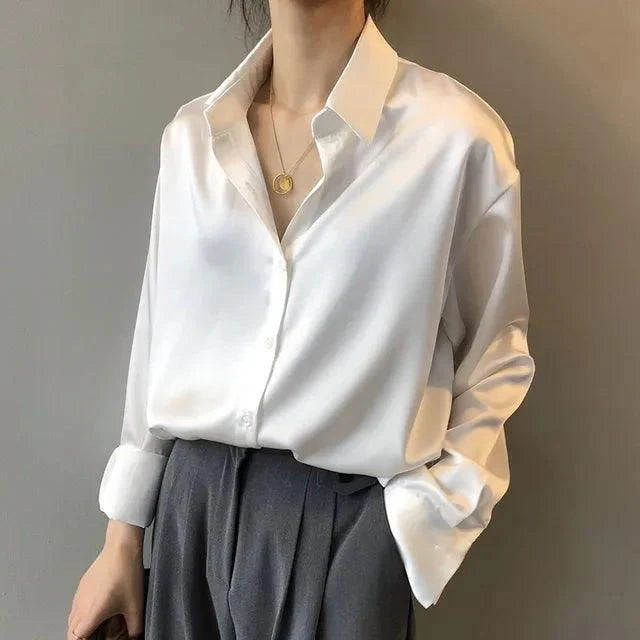 Dario - Blouse ample élégante en satin